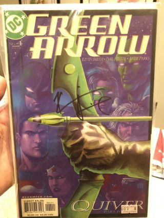 Signed Green Arrow 4 By Writer Kevin Smith - For Charity
