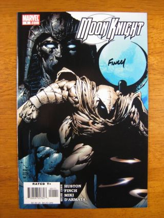 Wow Moon Knight 1 Signed By David Finch