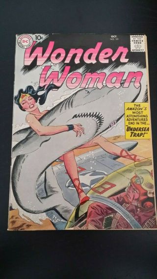 1958 Dc Comics Wonder Woman 101 Vg,  Bagged & Boarded Flat Rate