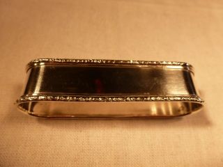 Vintage Lunt Sterling Silver 3 " Oval Napkin Ring William & Mary