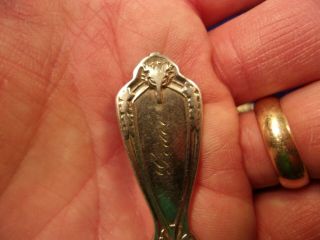 Rare Very Old Vtg Antique (wolf) Coin Silver Butter Knife,  Engraved With " Grace "