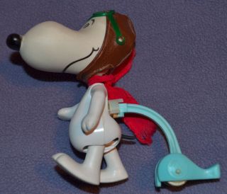 Vintage 1968 Mattel Skediddler Snoopy As The Red Baron Walking Toy,  Others