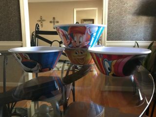 Set Of 4 Kelloggs Cereal Bowls Collectible