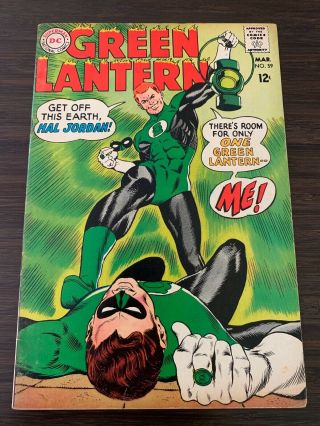 Green Lantern No.  59 Dc 1968 Vf 8.  0 1st App.  Guy Gardner Key Nr