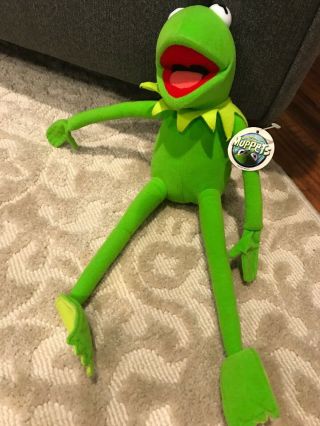 Vintage Nanco Kermit The Frog Plush Stuffed Toy Jim Henson Muppets