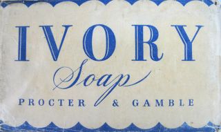 Vintage 1943 Procter & Gamble Ivory Soap Bar Large