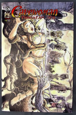 Basement Comic Bc Budd Root Cavewoman 4 Pangaean Sea Rescuing Harmony May 2002