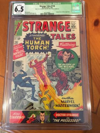1964 Marvel Strange Tales 118 Cgc 6.  5 Fn,  Human Torch