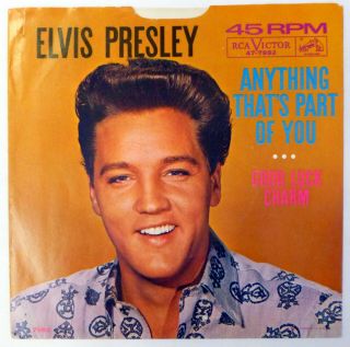 Elvis Presley 45 Anything That 