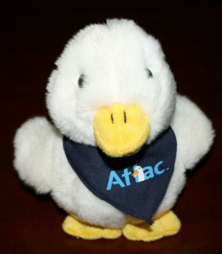 Htf 6 " Aflac Duck Blue Scarf 10 Years Of Heroes At Cancer Center Talking Plush