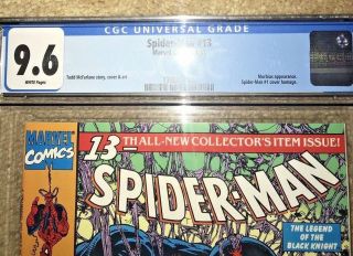 Spiderman 13 - CGC 9.  6 NM Todd McFarlane Black Venom - Stan Lee,  Slab. 3