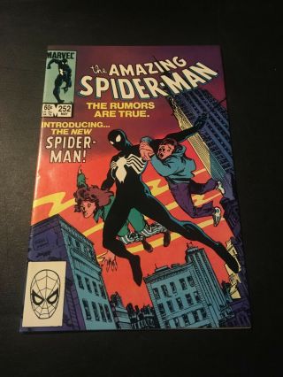 Spider - Man 252 (5/84 Marvel) 1st Black Costume Fantasy 15 Vf