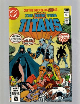 Teen Titans 2 Nm Dc Comic Book Raven Cyborg 1st Deathstroke Appearance Gk21