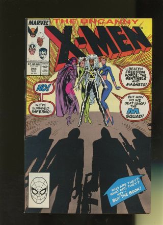 Uncanny X - Men 244 Fn/vf 7.  0 1 Book Marvel 1st Jubilee & M - Squad 1989