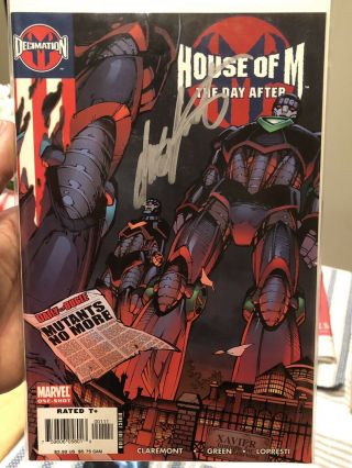 Signed House Of M: The Day After One - Shot By Writer Chris Claremont - For Charity