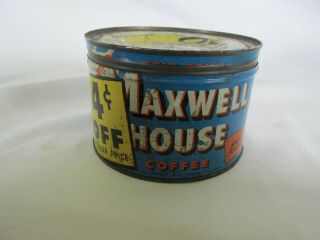 Vintage Maxwell House Coffee Can W Lid,  Coffee Version