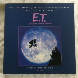 E.  T.  Narrated By Michael Jackson Vinyl Lp W/ Book And Poster Mca 7000