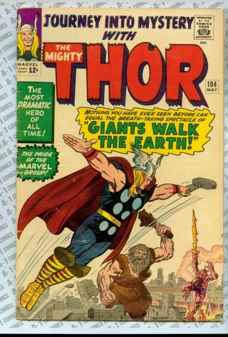 Journey Into Mystery 104 (1964) Vg,  (4.  5) Marvel Thor Stan Lee