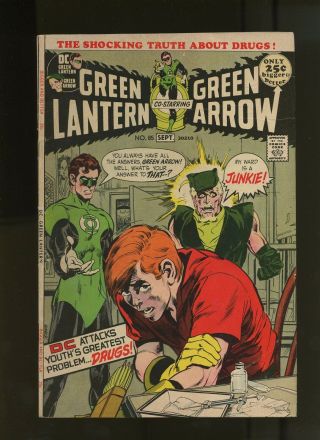 Green Lantern 85 Vg,  4.  5 1 Bk (1971 Dc) Classic Speedy Heroin Tale Neal Adams