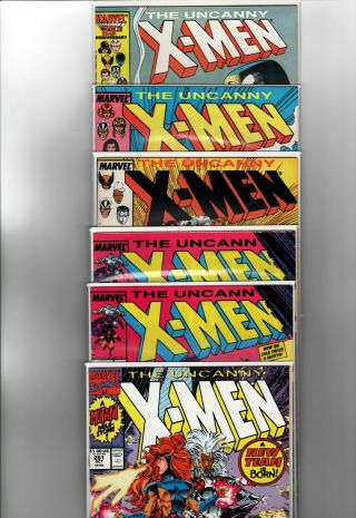 6 Uncanny X - Men Team 1st J Lee 1st Jubilee 1st Mr Sinister Mutant Massacre