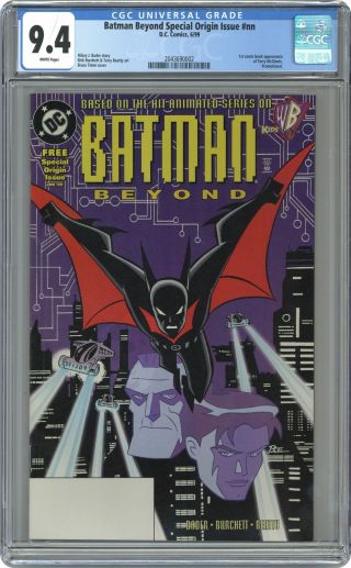 Batman Beyond Special Origin Issue 1 1999 Cgc 9.  4 2043690002