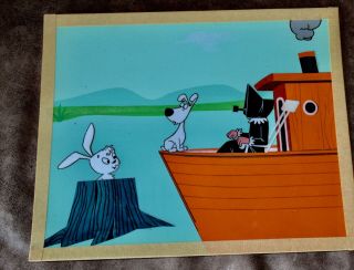 Bozo The Clown World Famous Production Cel Painted Watercolor Background 706