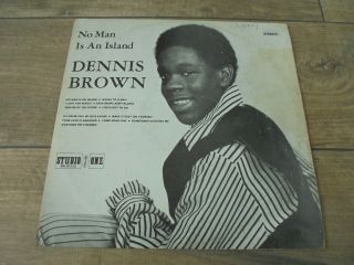 Dennis Brown - No Man Is An Island 1970 Jamaica Lp Studio One 1st Ska/rocksteady