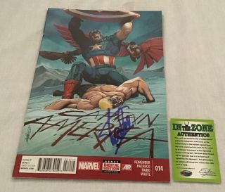 Captain America 14 Signed By Stan Lee In The Zone Authentics Certified