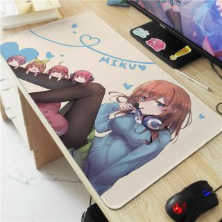 The Quintessential Quintuplets Nakano Miku Anime Mouse Pad Yugioh Play Mat
