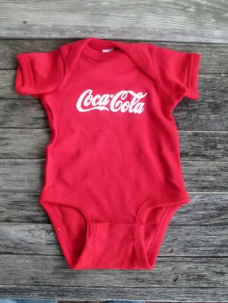 Coca - Cola Red Infant Newborn Bodysuit One Piece 100 Cotton -