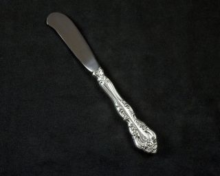 Oneida Michelangelo Sterling Silver Handle Butter Spreader,  Vintage Cheese Knife