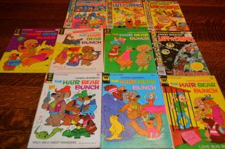 The Hair Bear Bunch Comics 1,  2,  3,  4,  7,  & 8 Plus Laff - A - Lympics Comics1,  2,  11 & 12