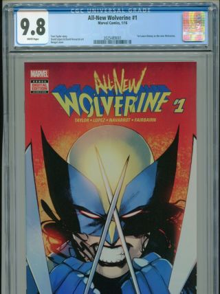 2016 All - Wolverine 1 Variant 1st Laura Kinney Wolverine Cgc 9.  8 Box7