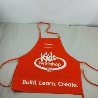 Home Depot Kids Workshop Apron Build Learn Create Child 