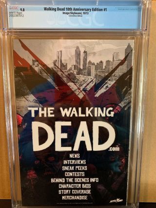 Walking Dead 10th Anniversary Edition 1 CGC 9.  8 NYCC 2013 Sketch Cover 4