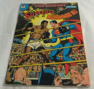1978 Superman Vs Muhammad Ali Dc Treasury Edition Rare Whitman Variant Adams C56