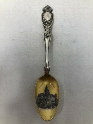 Wallace Sterling Silver Souvenir Spoon Court House Lebanon Missouri