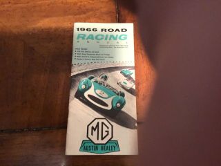 Mg Austin Healey 1966 Road Racing Annual
