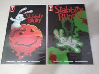 Stabbity Bunny 1& 2 Cover A Scout Comics 2018 8.  0 Plus