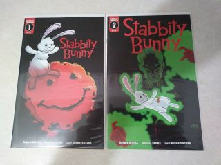 Stabbity Bunny 1& 2 Cover A Scout Comics 2018 8.  0 plus 2