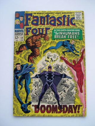 Fantastic Four 59 (feb 1967,  Marvel) Doctor Doom,  The Inhumans