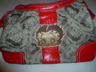 BETTY BOOP PURSE HANDBAG FAUX LEATHER RED WOMANS SHOULDER 2