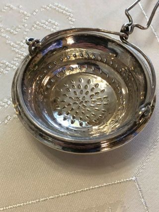 Fine Antique 3 Silver Sterling French Tea Strainers 2