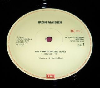 IRON MAIDEN Number of The Beast,  12 