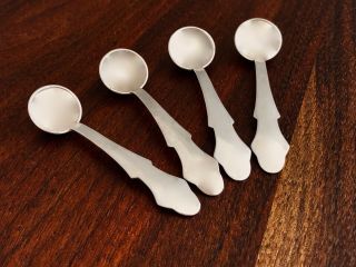 - (4) G.  H.  French Sterling Silver Salt Spoons No Monograms