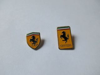 N° 72 - 03 - Set Of 2 Pins - Ferrari Pin - Scuderia - Auto Racing - F1