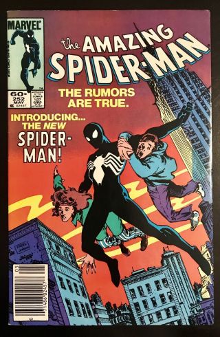 Spider - Man 252 Marvel Black Costume Symbiote Venom 1984 Marvel