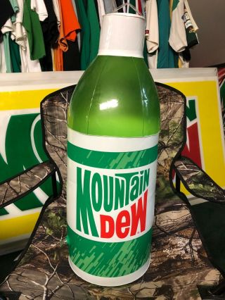 Mountain Dew Inflatable Bottle Holds Air Man Cave 2’ Tall 1996