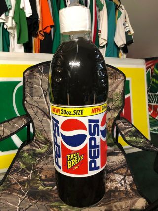 Pepsi Fast Break 20 Oz.  Inflatable Bottle Holds Air Man Cave 2’ Tall 1996