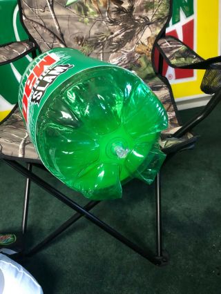 Mountain Dew BIG SLAM 1liter inflatable bottle holds air MAN CAVE over 2’ tall 4